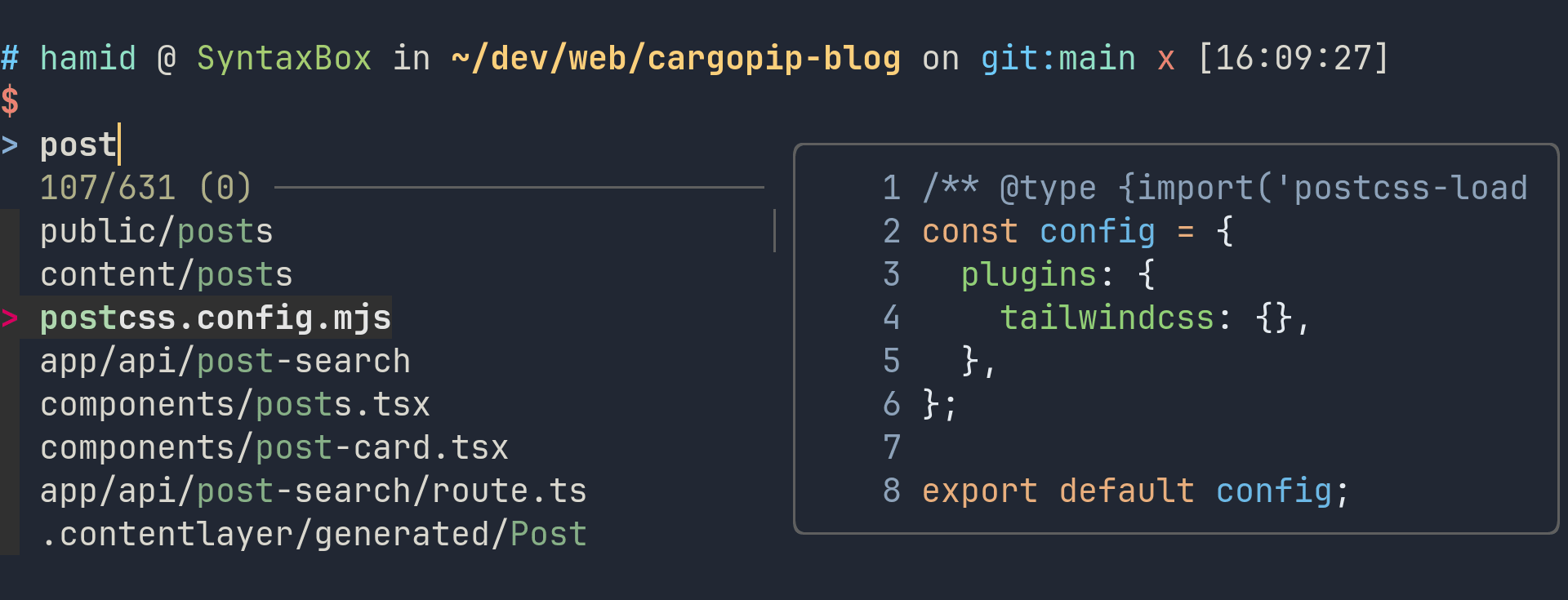 zsh-syntax-highlighting preview